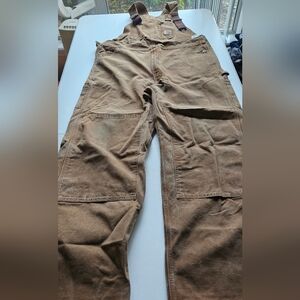 Carhartt Men’s Duck Canvas Work Overalls, Size 40x32